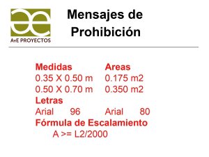 CODIGO DE COLORES – MENSAJES DE PROHIBICION